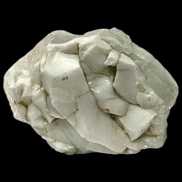 Milk Glass Clear Layered Art Glass Cullet Glowing Manganese Slag Glass #5GX37 - Picture 6 of 7